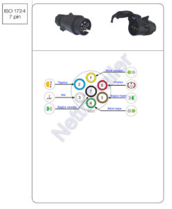 7-polet tilhenger montering / diagram